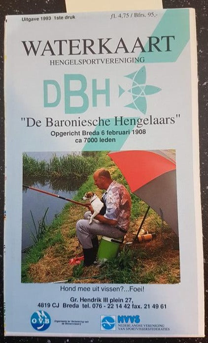 Waterkaart hengelsportvereniging DBH 1993